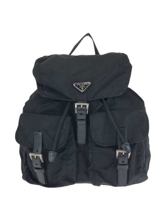 Prada Tessuto Black Silver Nylon Backpack main image 8